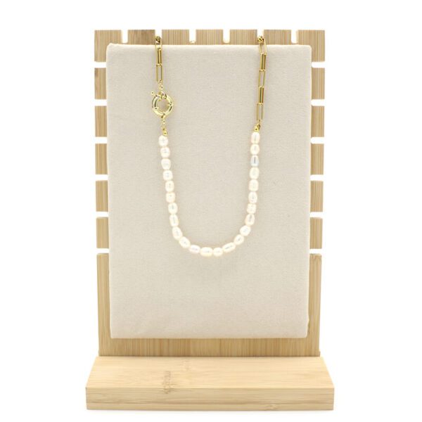 Colgante perlas brancas Kiwi Jewels